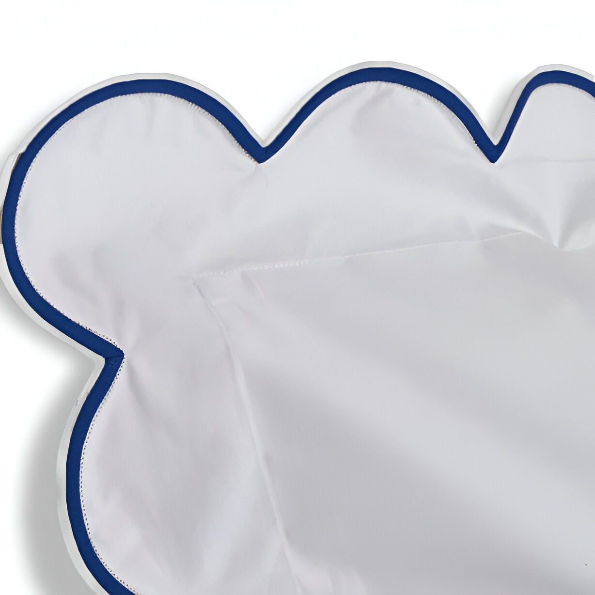 400TC Cotton Scallop Embroidery Sateen Solid Duvet Cover Set
