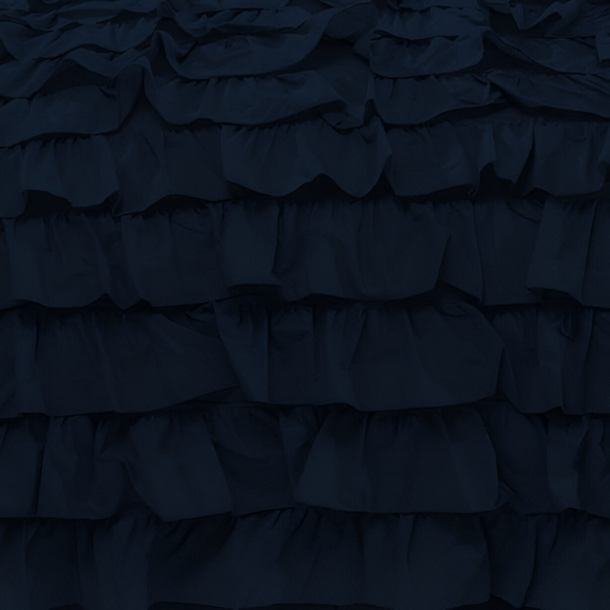 400TC Sateen Solid Cotton Waterfall Ruffle Duvet Cover Set