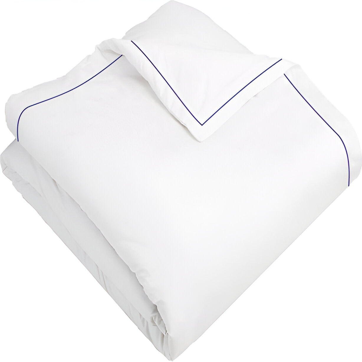 400TC Cotton Single Edge Embroidery Sateen Solid Duvet Cover Set