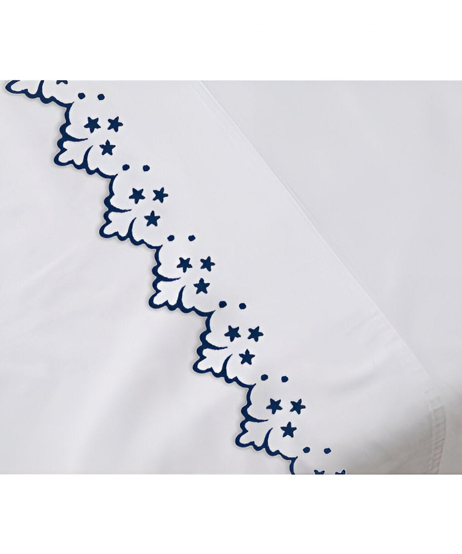 Elegant Flower Embroidered Duvet Cover Set