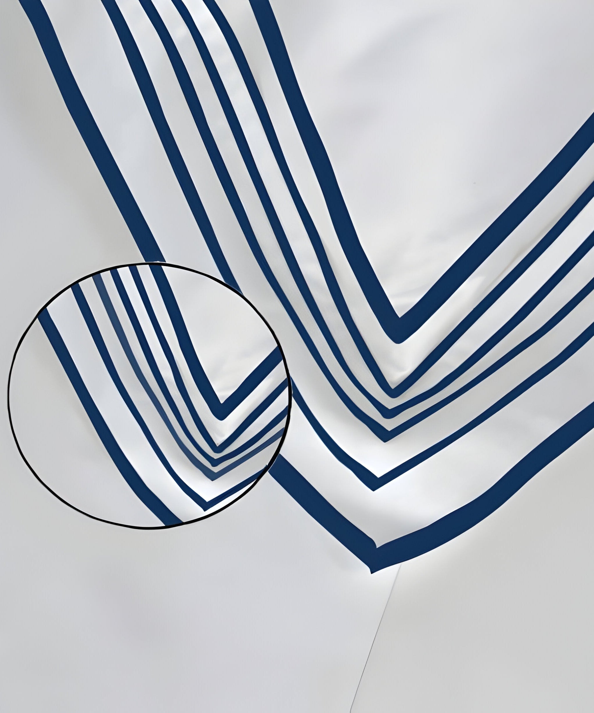 Smart Border 400TC Cotton Embroidery Sateen Solid Duvet Cover Set