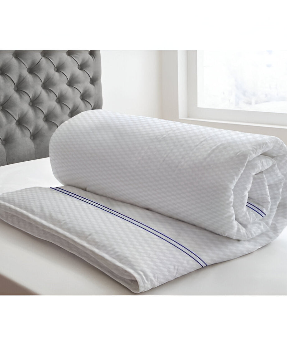 400TC Cotton Double Embroidery Sateen Microcheck Duvet Cover Set