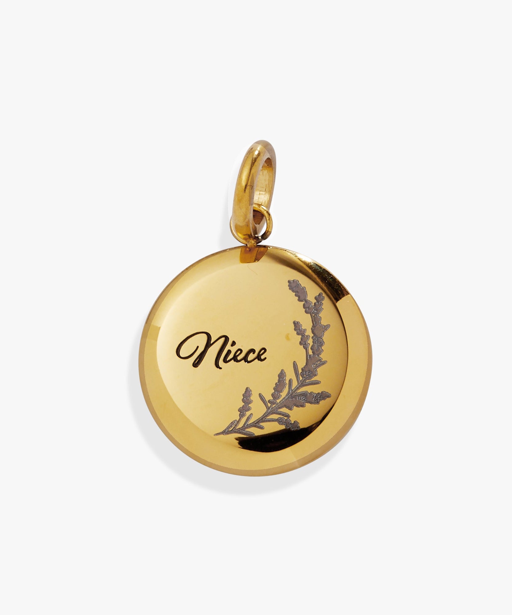 Niece Lavender Disc Charm