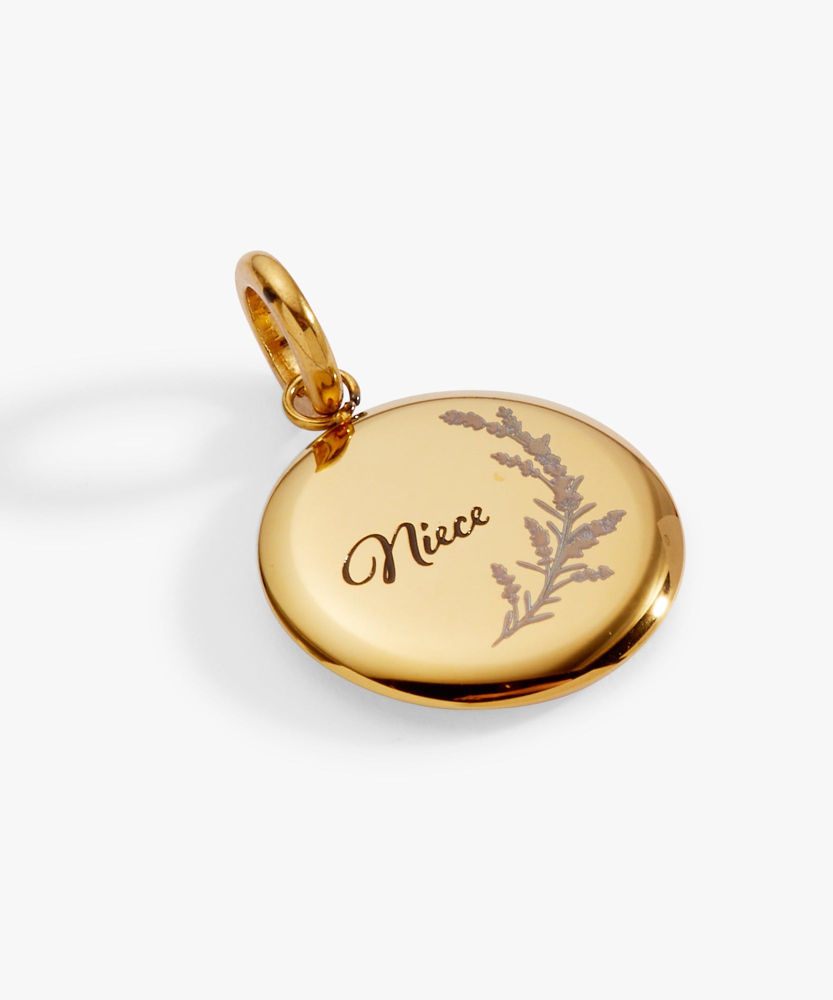 Niece Lavender Disc Charm