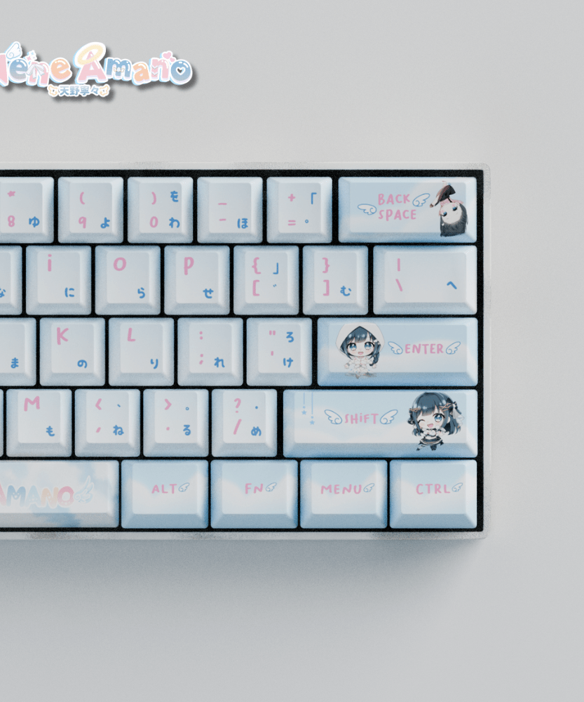 Nene Amano Celestial Harmony 60% Mechanical Keyboard (Collabs)
