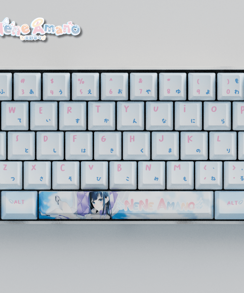Nene Amano Celestial Harmony 60% Mechanical Keyboard (Collabs)