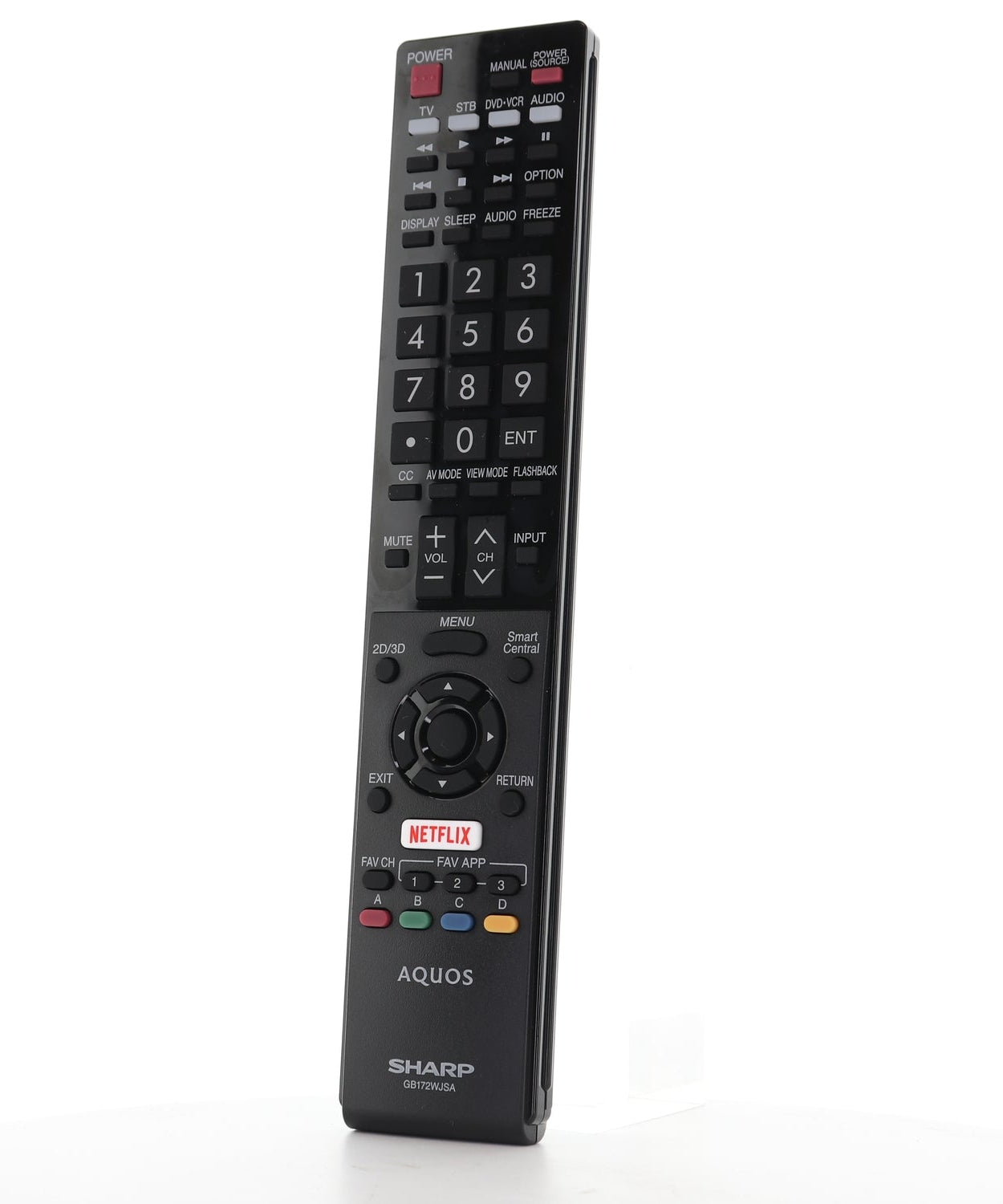 Sharp GB172WJSA Aquos TV Remote Control | Netflix | IR - RRMCGB172WJSA