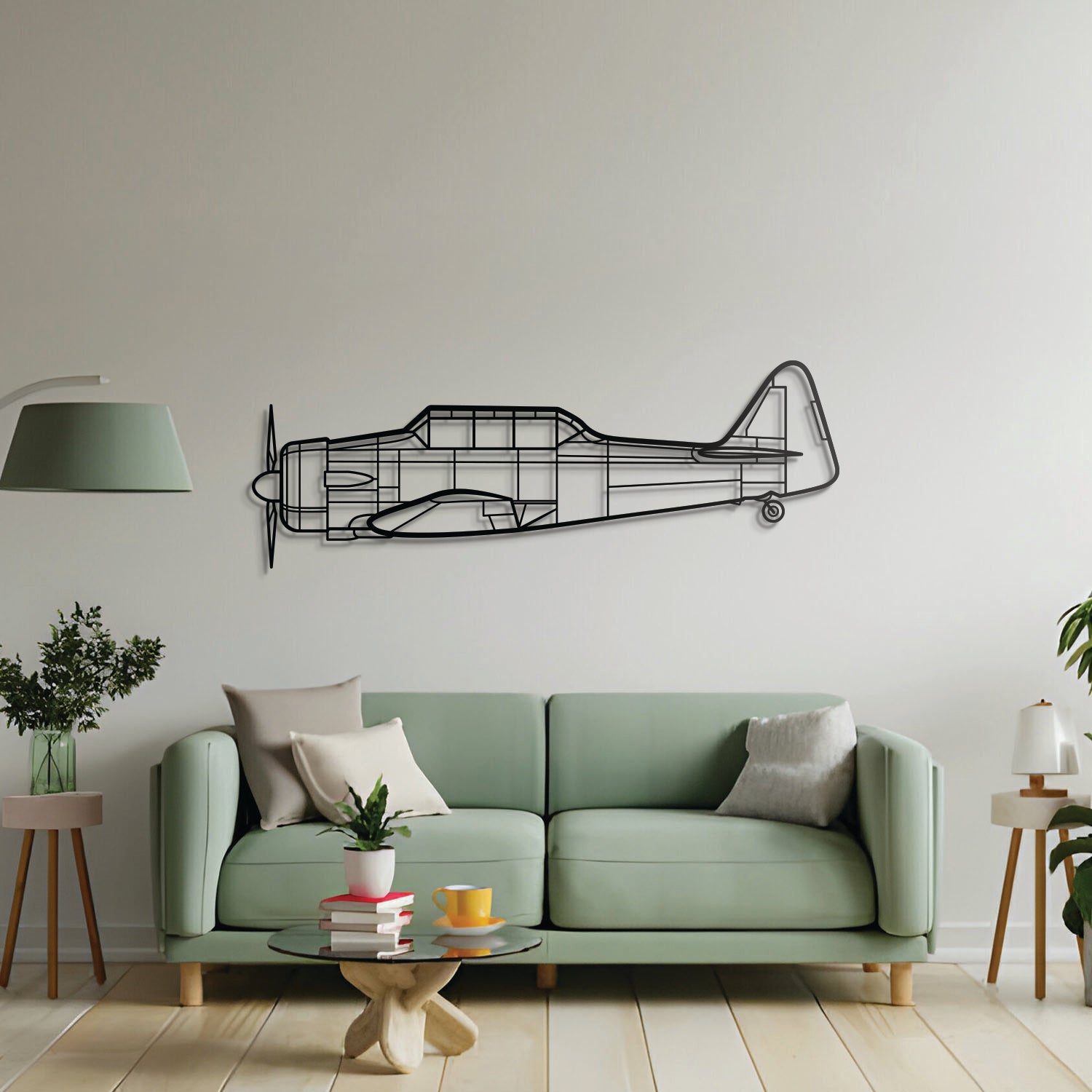 T-6G Texan Metal Aircraft Wall Art - NCP0140