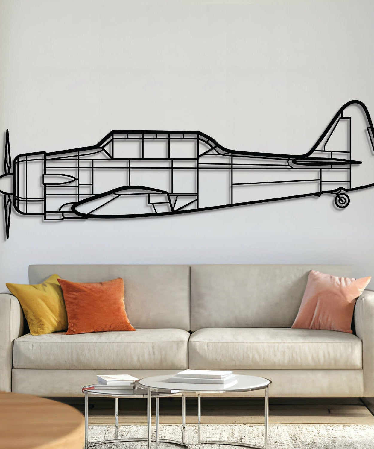 T-6G Texan Metallflugzeug Wandbild - NCP0140