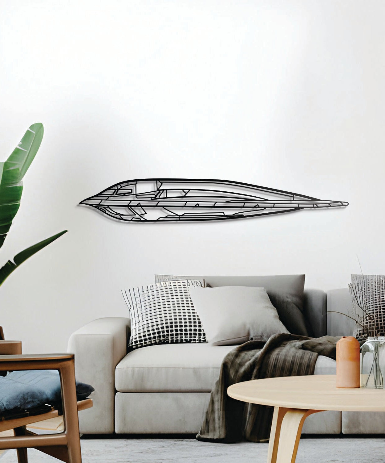 B-2 Spirit Stealth Bomber Metallflugzeug Wandkunst - NCP0029