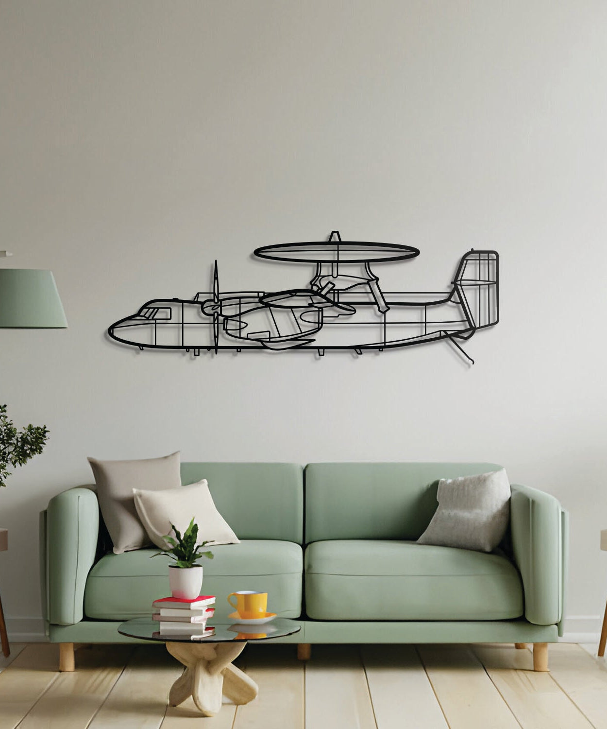 E-2C Hawkeye Metall-Wandkunst – NCP0272