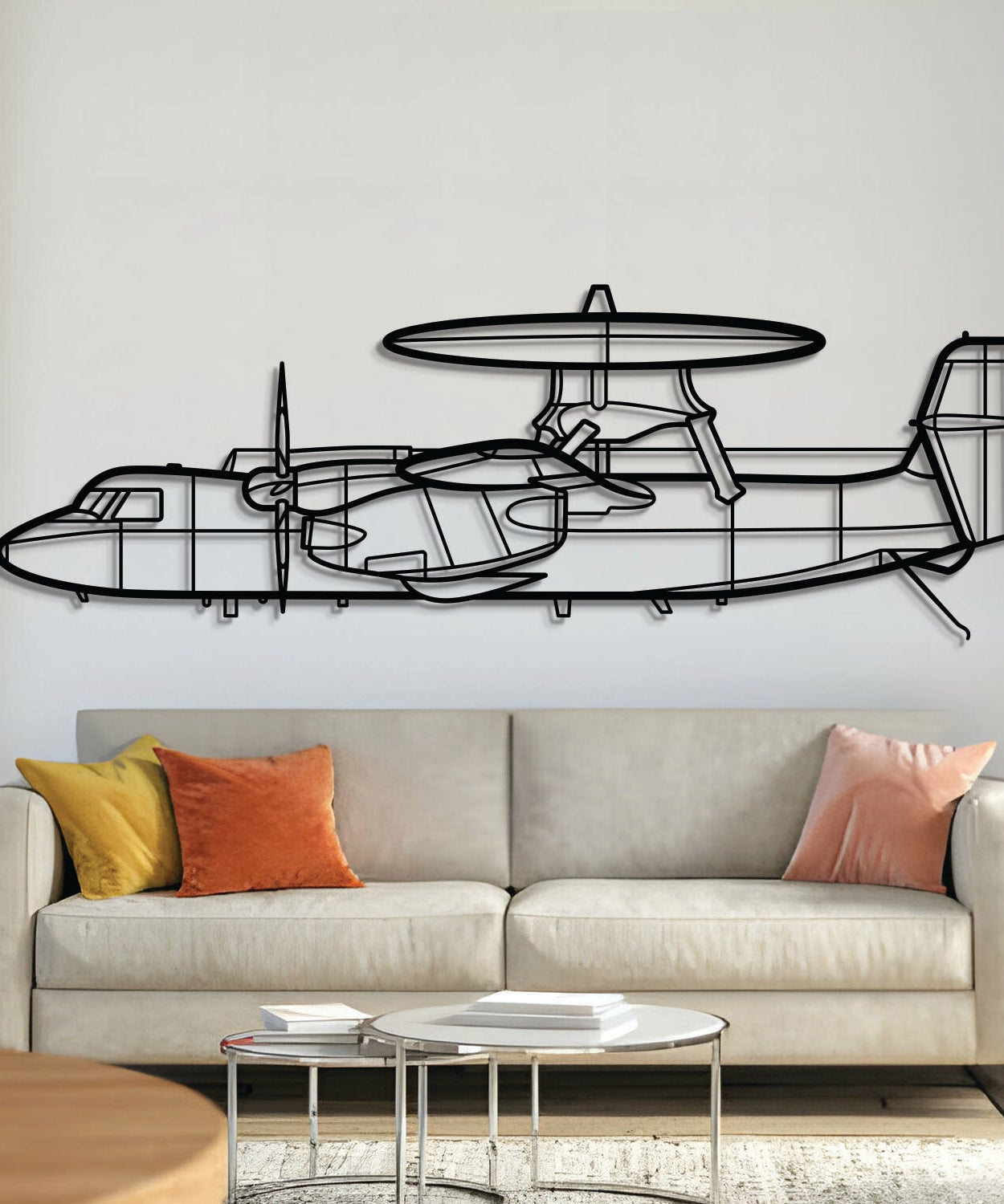E-2C Hawkeye Metall-Wandkunst – NCP0272