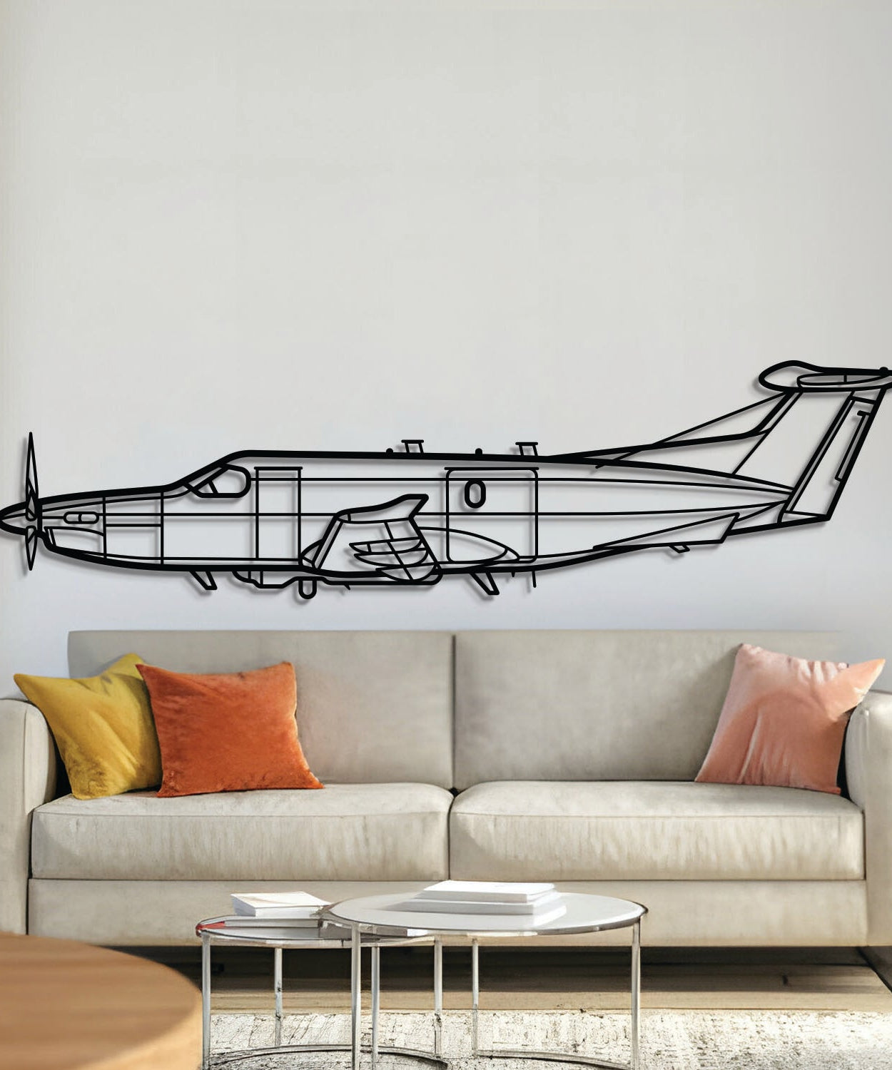 U-28A Draco Metallflugzeug Wandkunst - NCP0248