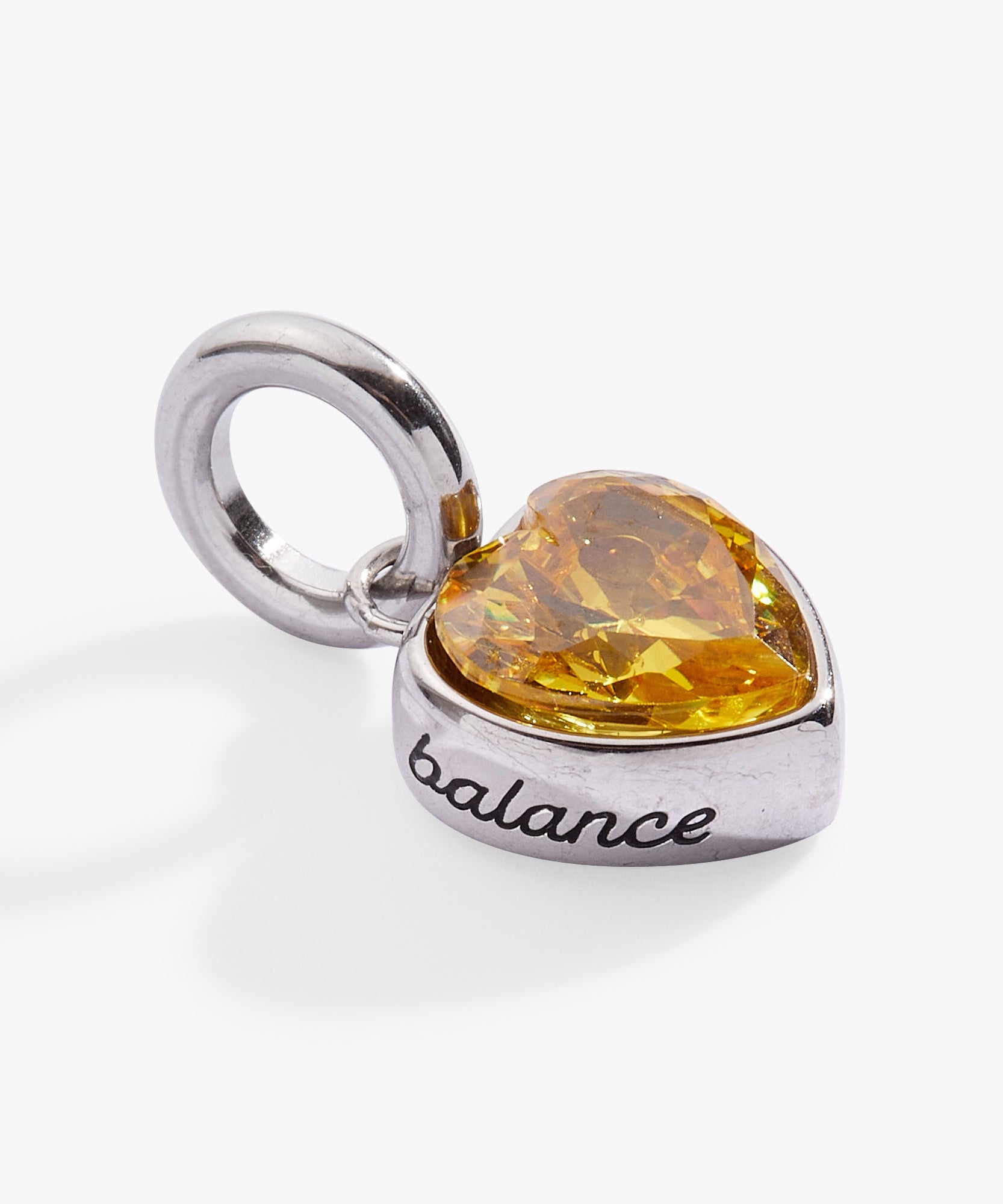 November 'Balance' Heart Birthstone Charm