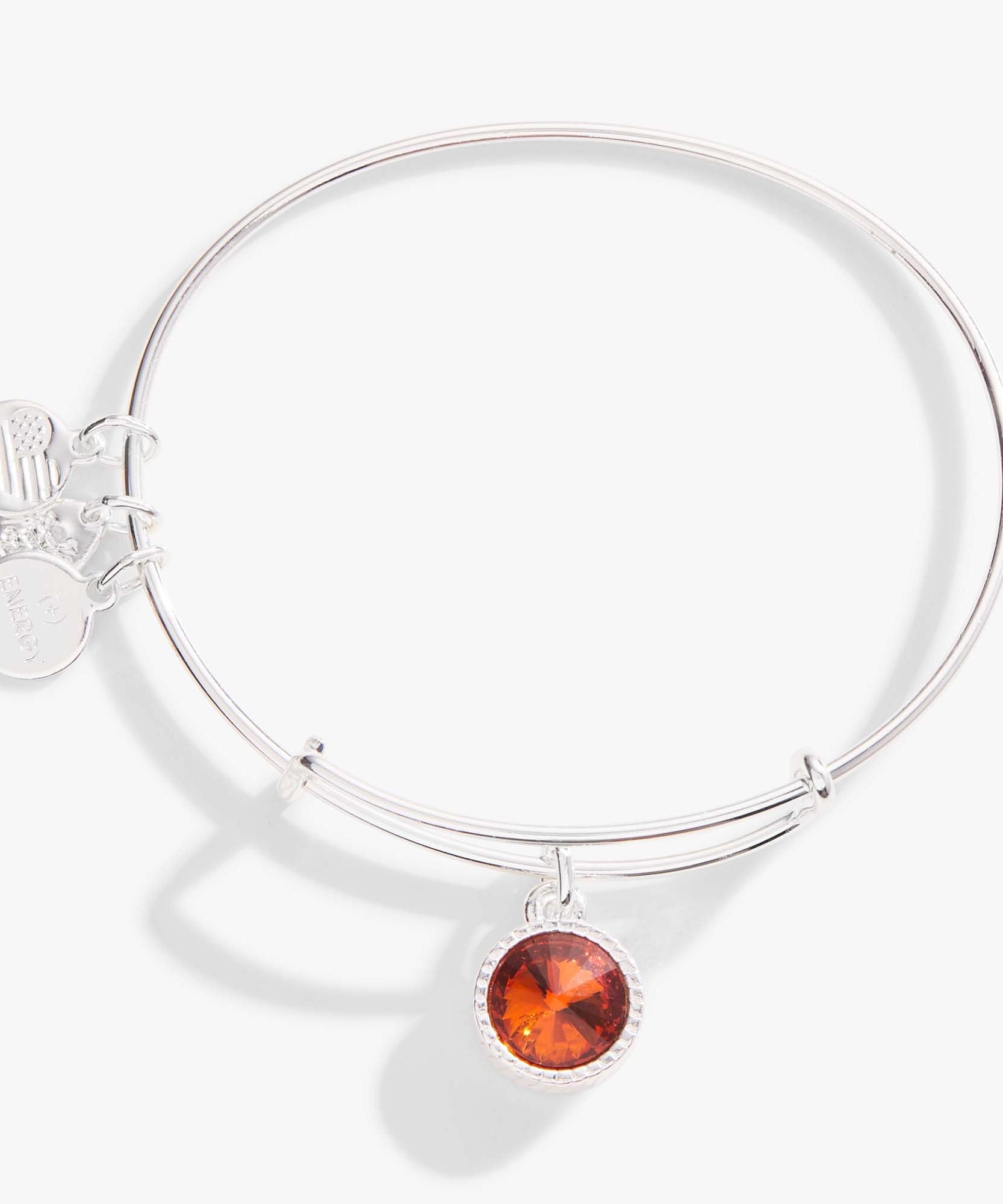 November Birthstone Charm Bangle, Topaz