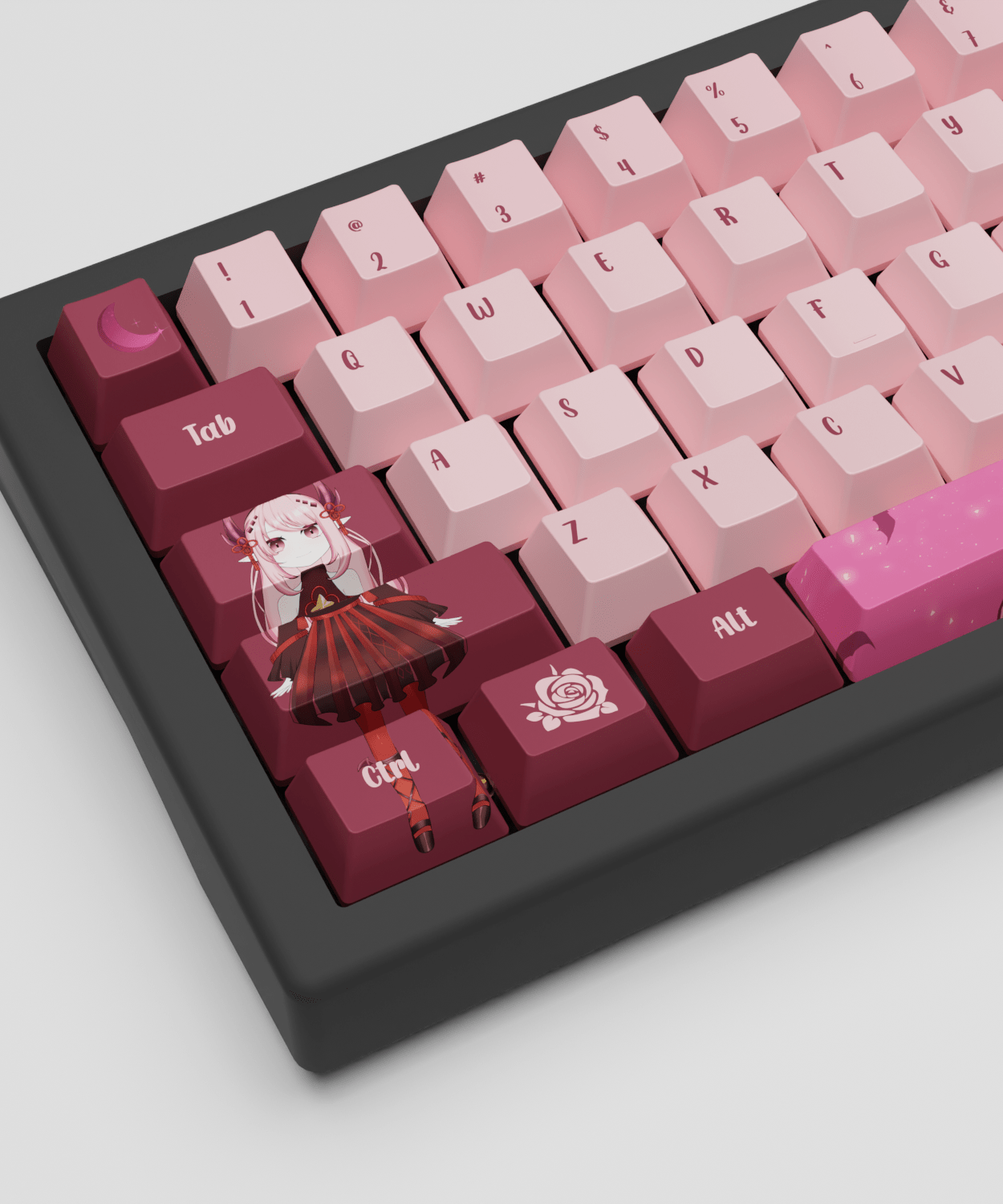 Noxaura Nyx Vtuber Keycaps Set