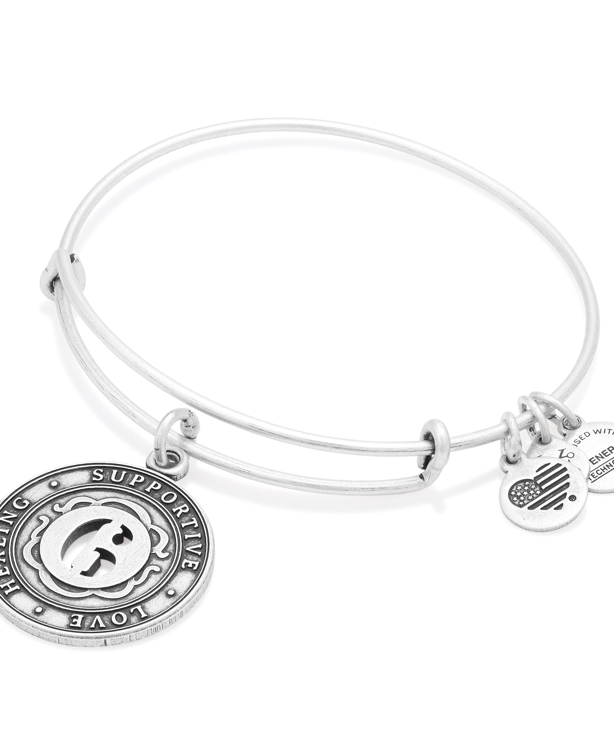 Number 6 Charm Bangle Bracelet | Healing, Supportive, and Love