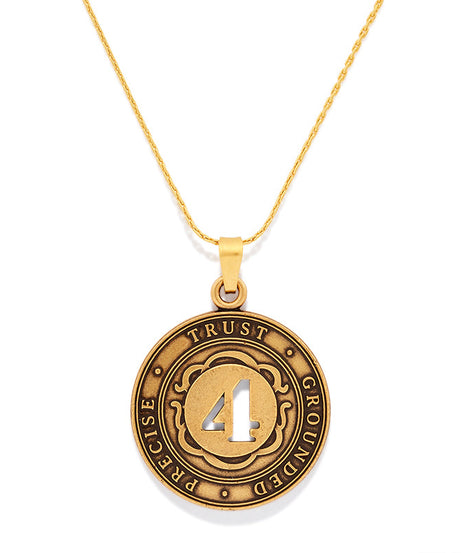 Number 4 Necklace, Expandable | Precise, Trust, and Grounded