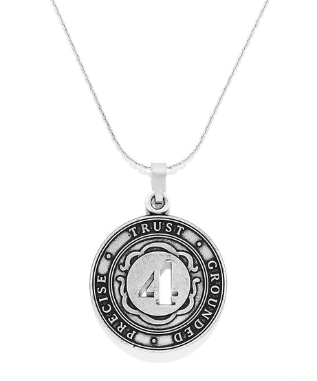 Number 4 Necklace, Expandable | Precise, Trust, and Grounded