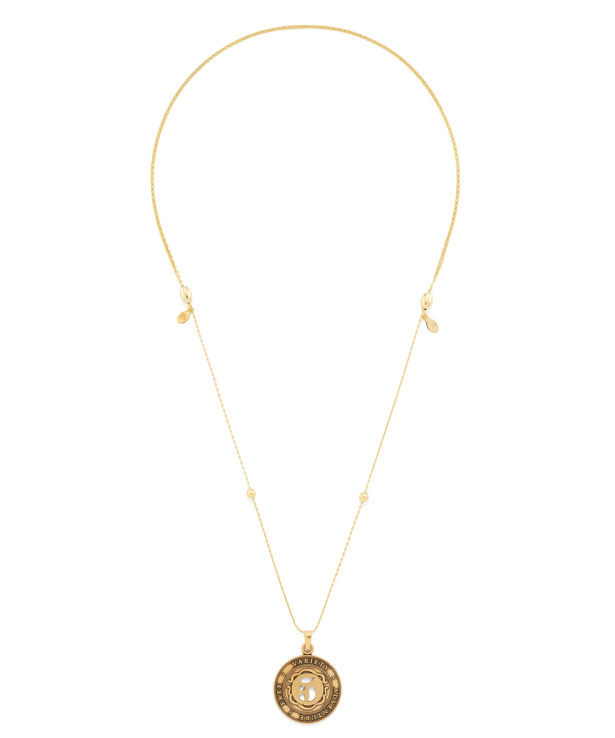 Number 5 Necklace, Expandable | Free, Variety, and Adventure
