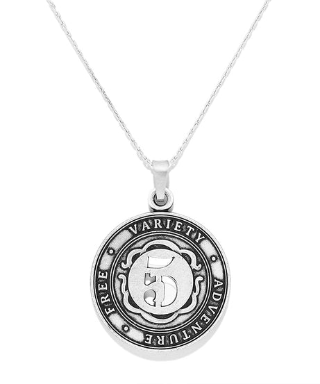 Number 5 Necklace, Expandable | Free, Variety, and Adventure