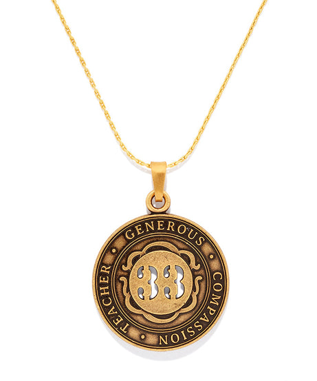 Number 33 Necklace, Expandable | Teacher, Generous, and Compassion