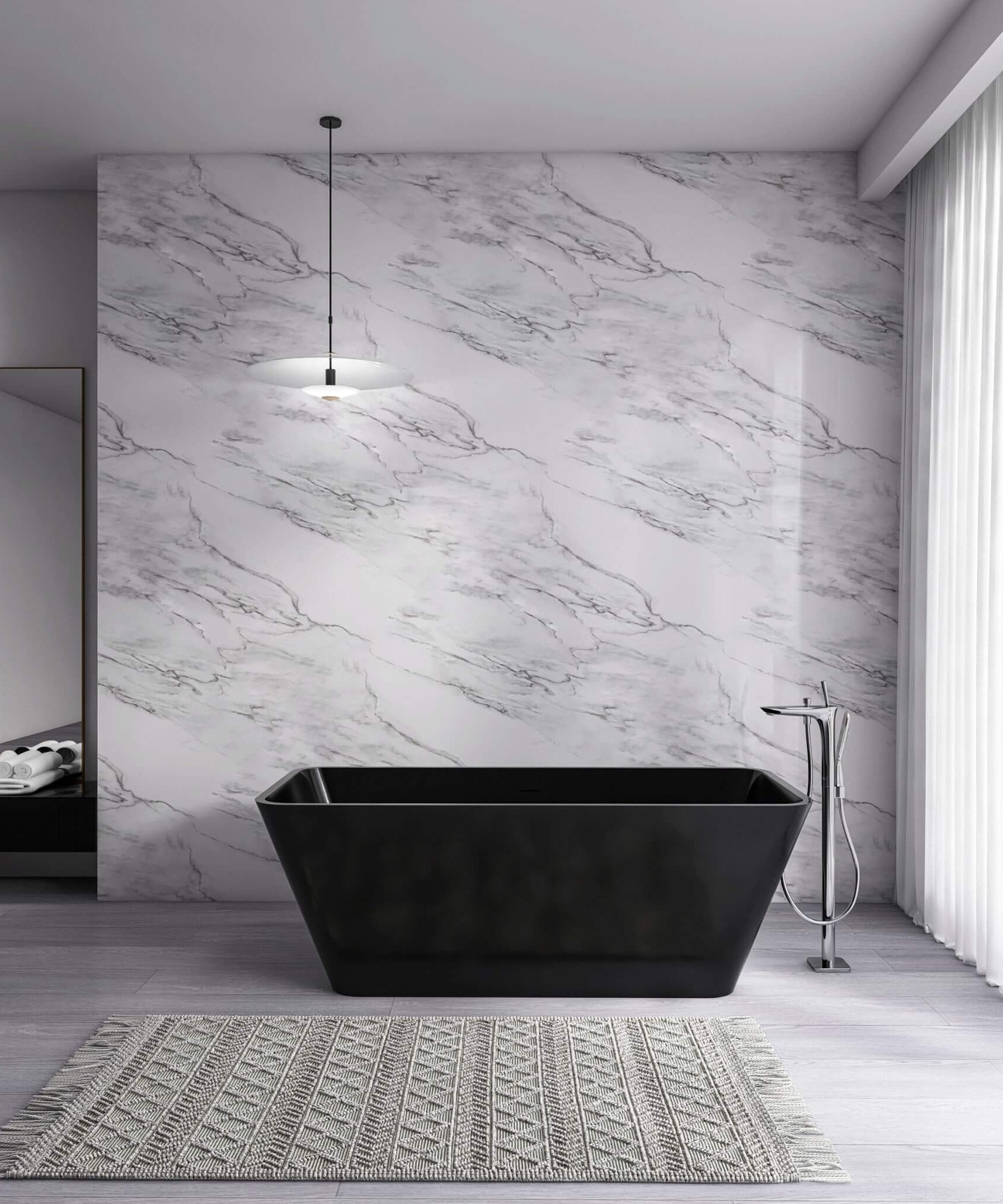 Nuvia 67-Inch Luxury Freestanding Solid Surface Soaking Bathtub (SAK51920)