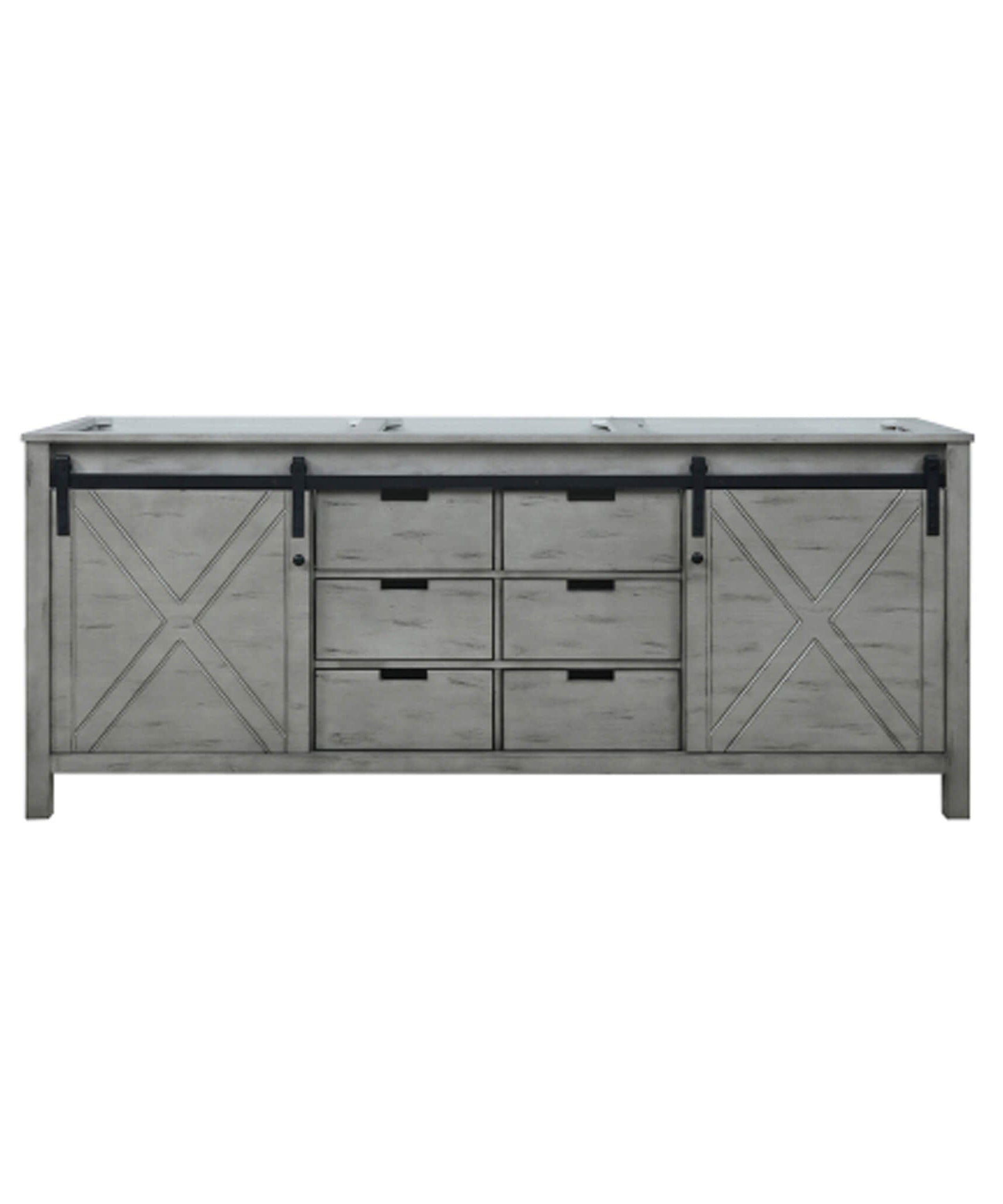 Nuvia 80-Inch Fully Assembled Double Bath Vanity With Soft Close Cabinets [No Countertop] (SAK53904)