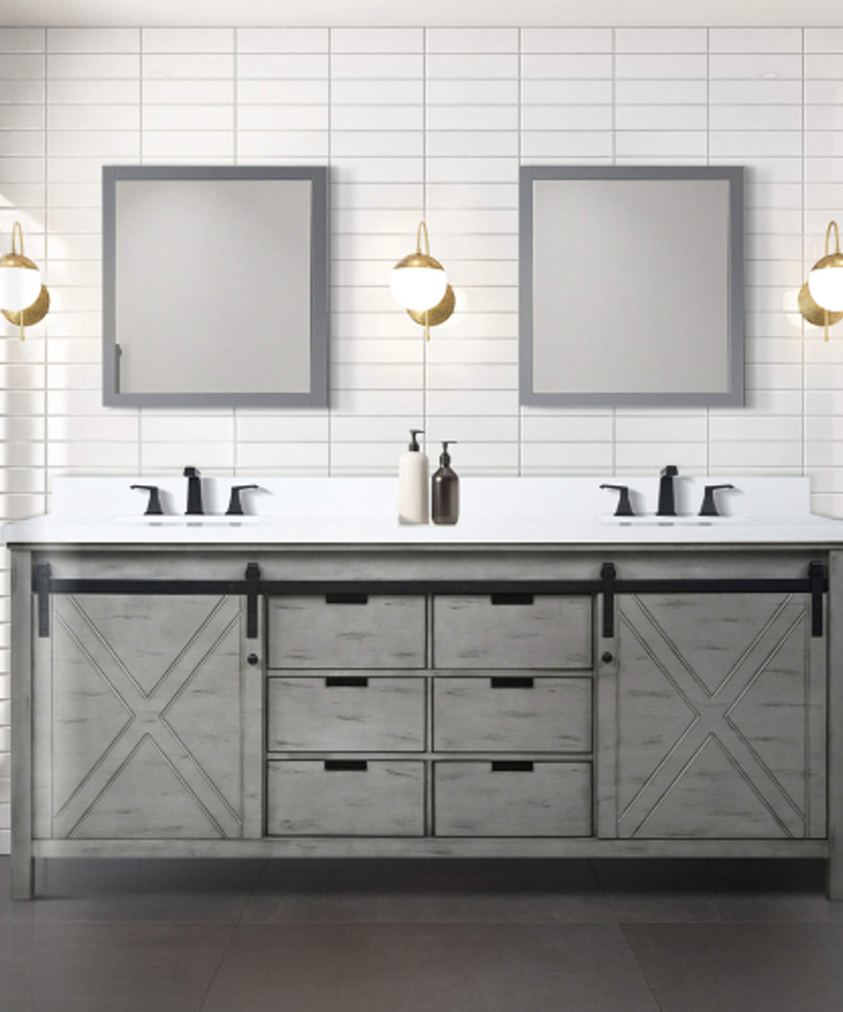 Nuvia 80-Inch Fully Assembled Double Bath Vanity With Soft Close Cabinets [No Countertop] (SAK53904)