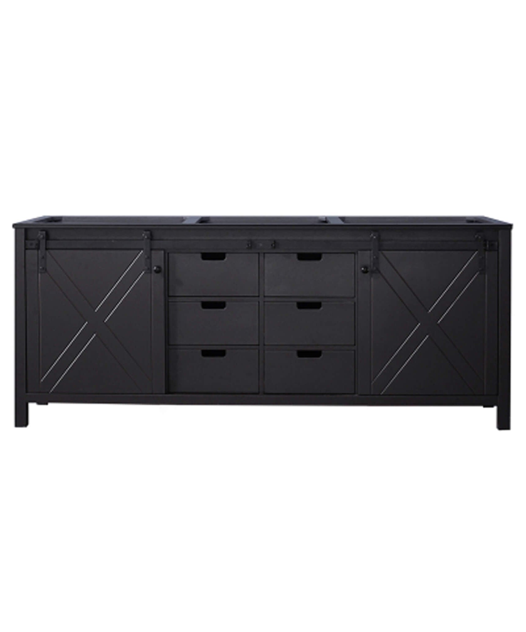 Nuvia 80-Inch Fully Assembled Double Bath Vanity With Soft Close Cabinets [No Countertop] (SAK53904)
