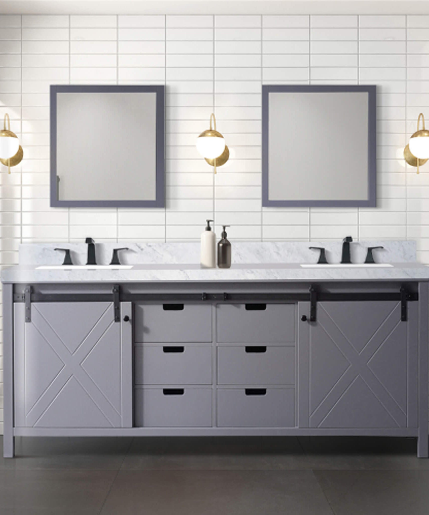 Nuvia 80-Inch Fully Assembled Double Bath Vanity With Soft Close Cabinets [No Countertop] (SAK53904)