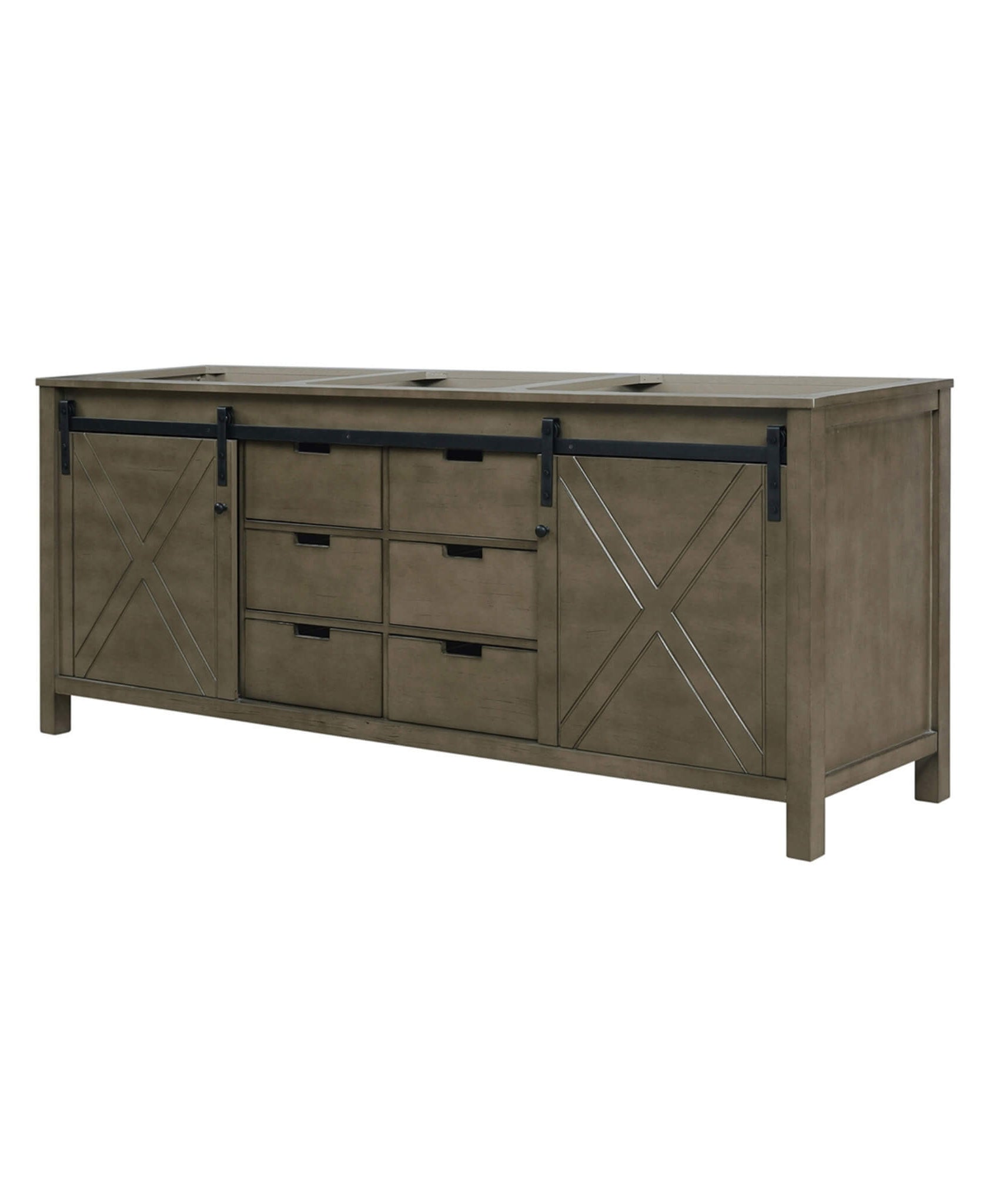 Nuvia 80-Inch Fully Assembled Double Bath Vanity With Soft Close Cabinets [No Countertop] (SAK53904)