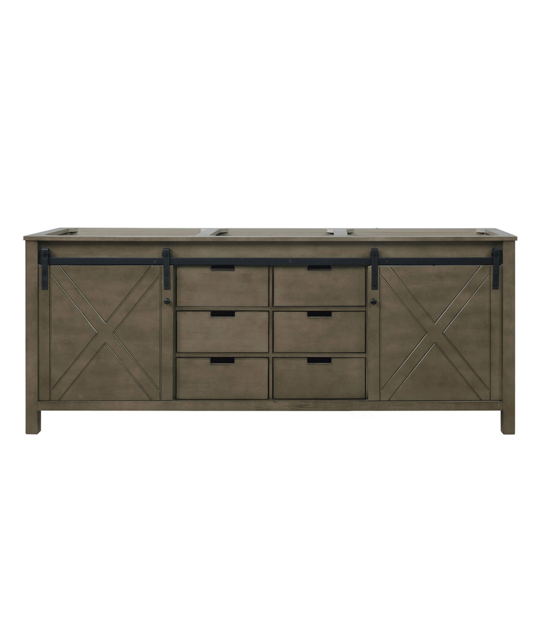 Nuvia 80-Inch Fully Assembled Double Bath Vanity With Soft Close Cabinets [No Countertop] (SAK53904)