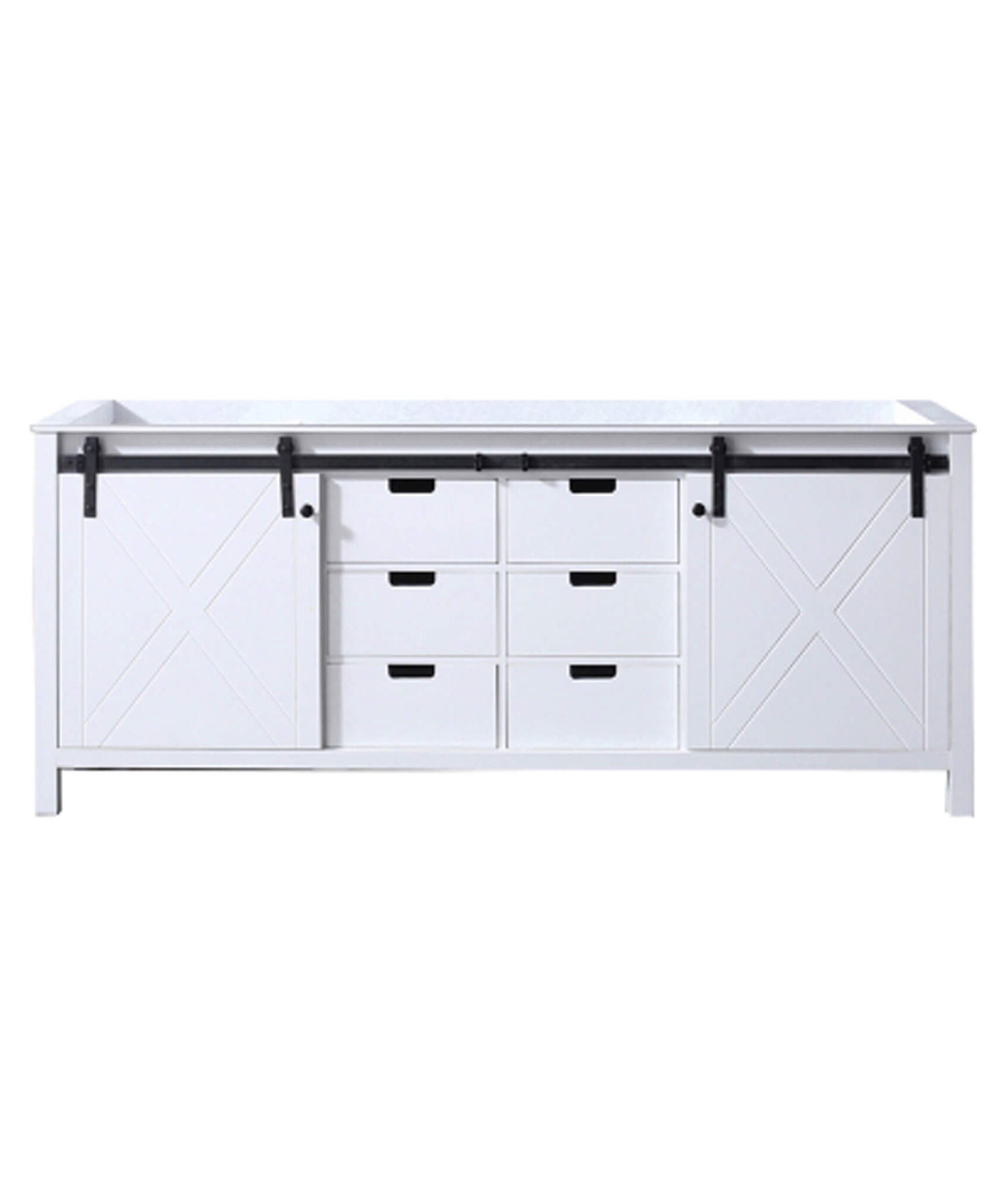 Nuvia 80-Inch Fully Assembled Double Bath Vanity With Soft Close Cabinets [No Countertop] (SAK53904)