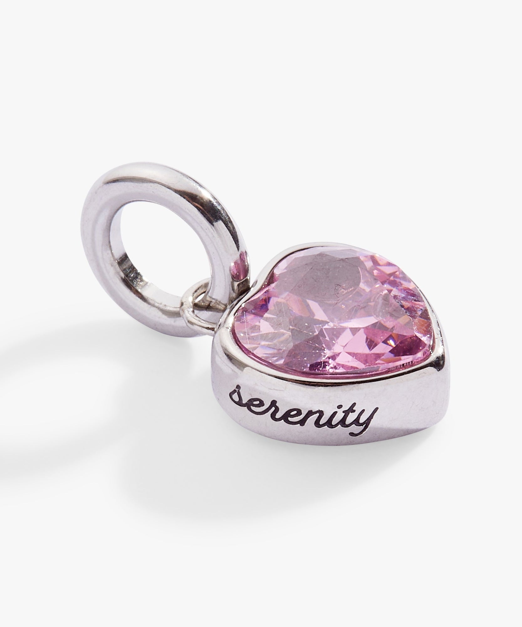 October 'Serenity' Heart Birthstone Charm