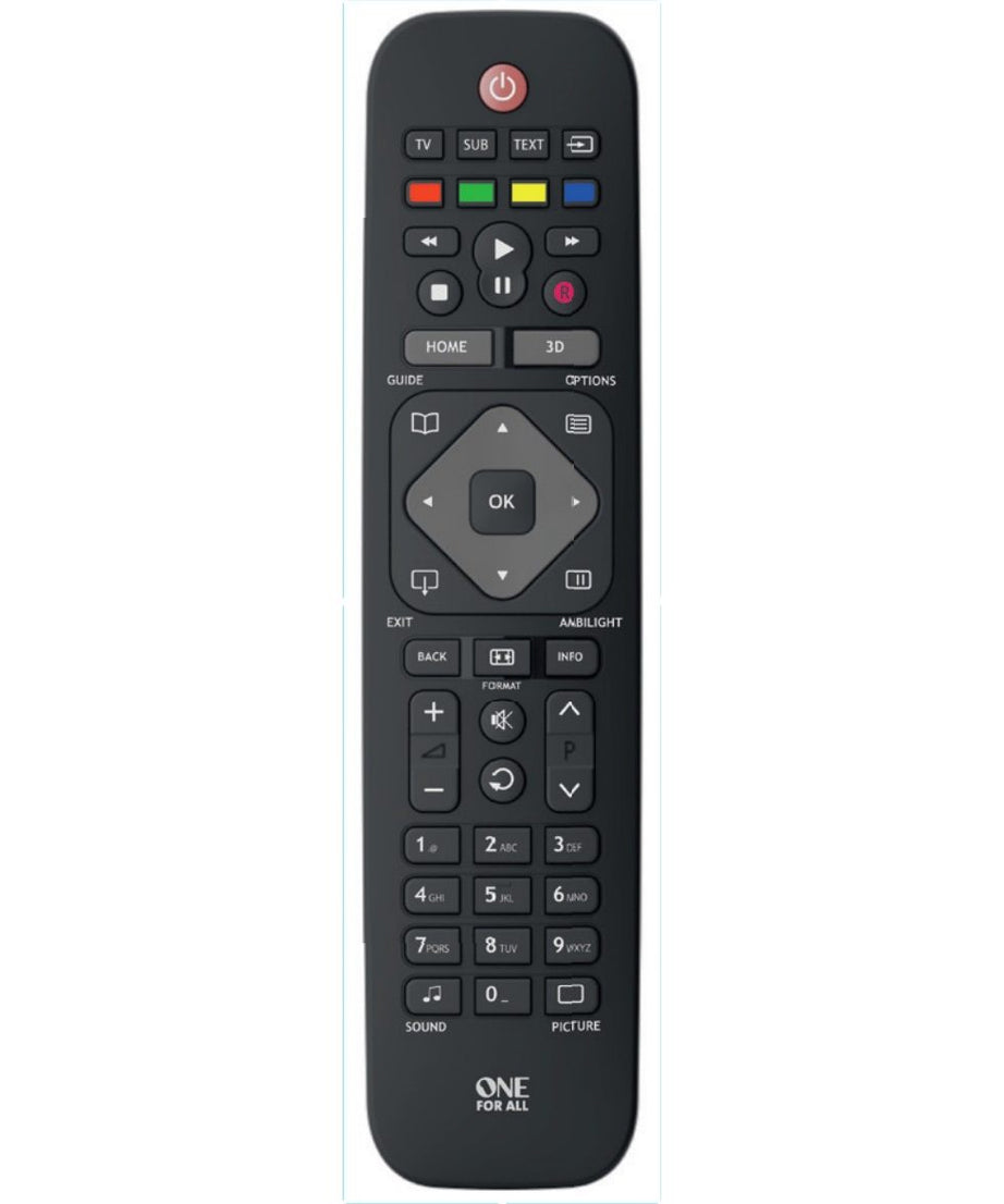 One For All URC1913 for Philips 1-Device Universal Remote Control