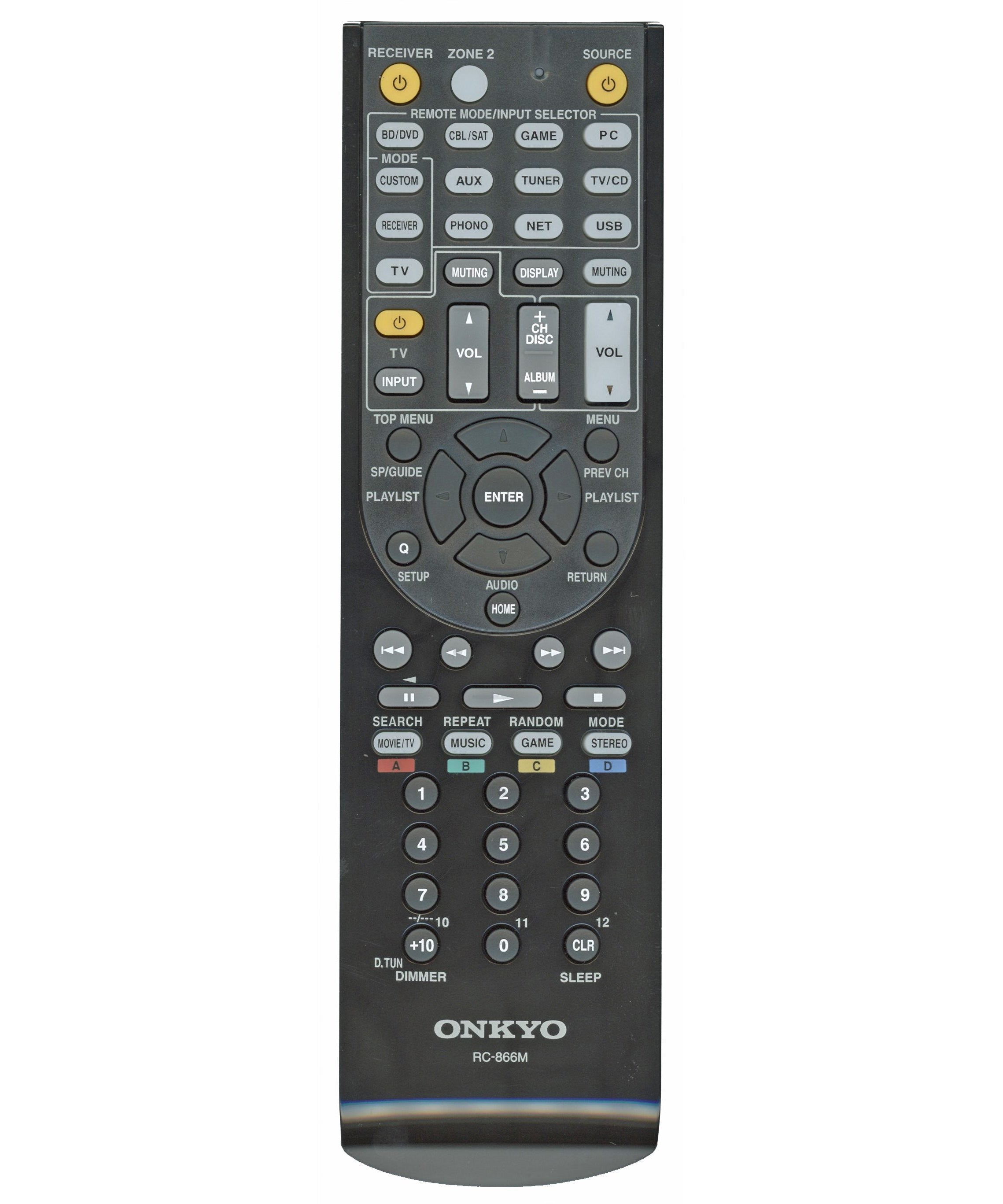 Onkyo RC-866M Receiver Remote Control