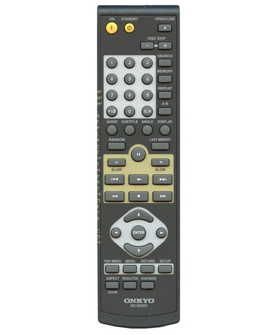 Onkyo RC655DV DVD Remote Control | RC-655DV