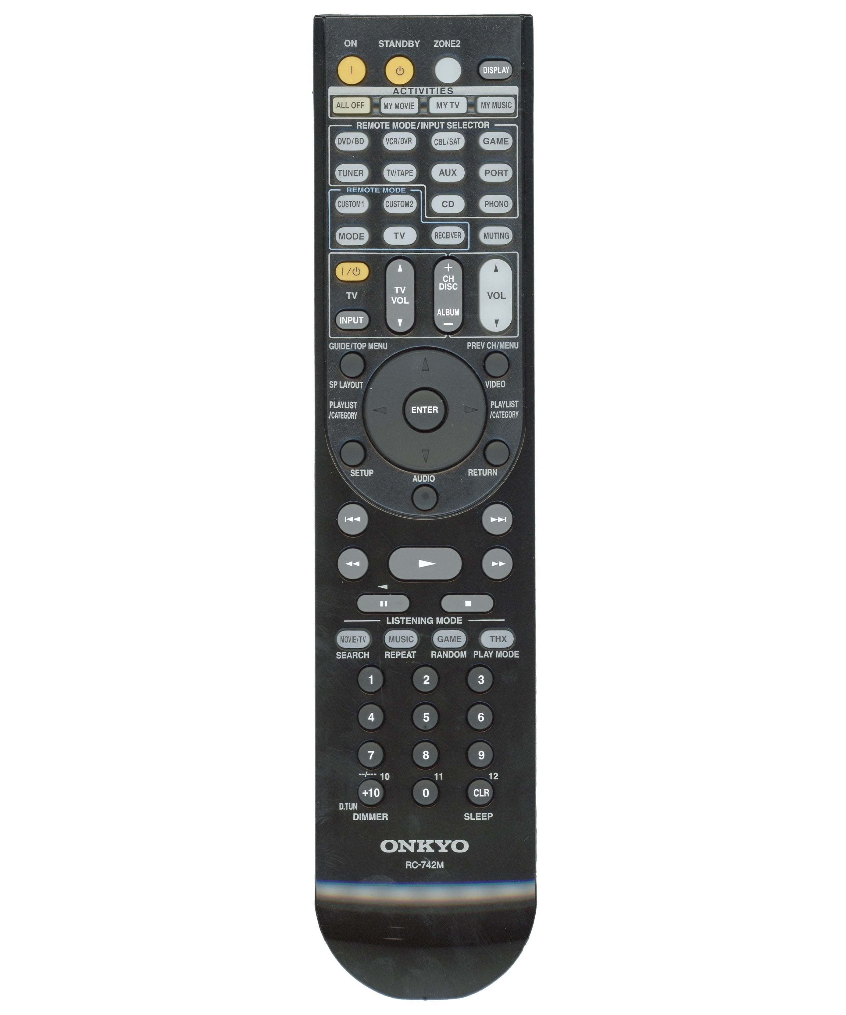 Onkyo RC742M Receiver Remote Control | RC-742M