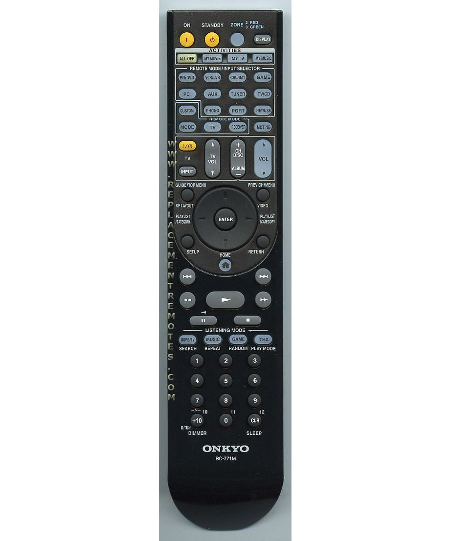 Onkyo RC771M Receiver Remote Control | RC-771M