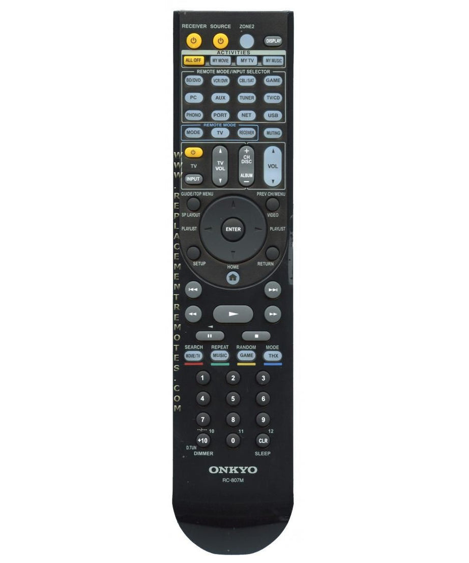 Onkyo RC807M Receiver Remote Control | RC-807M