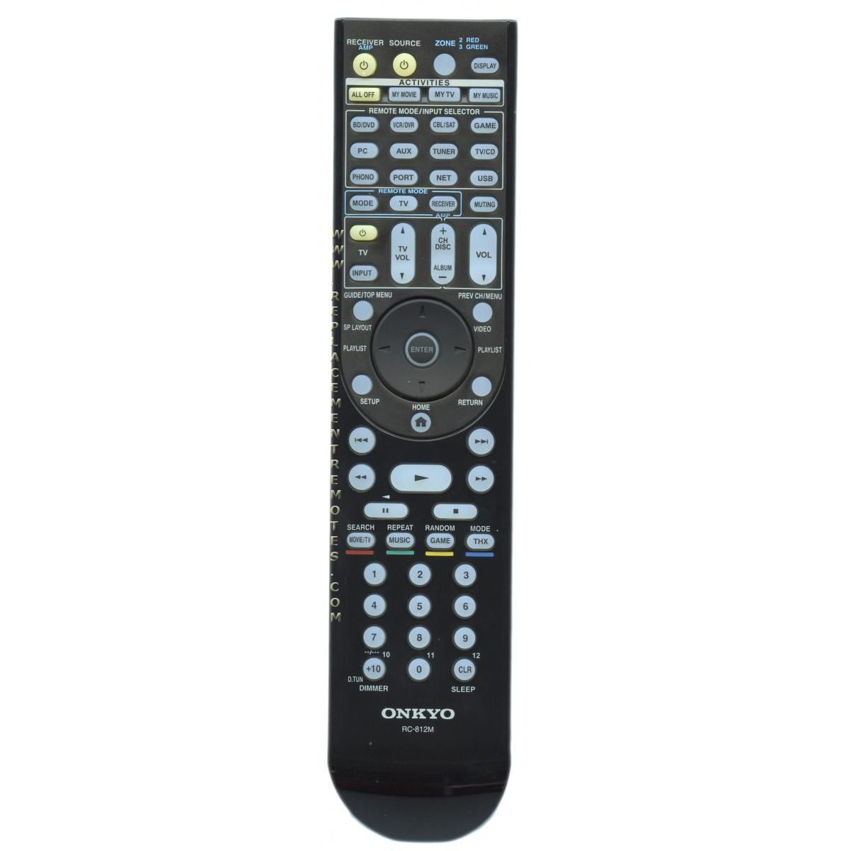 Onkyo RC812M Receiver Remote Control | RC-812M