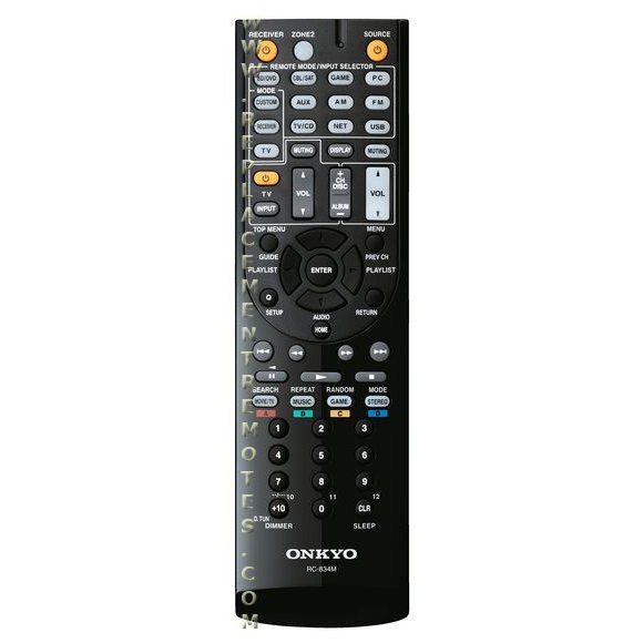 Onkyo RC834M Receiver Remote Control | RC-834M