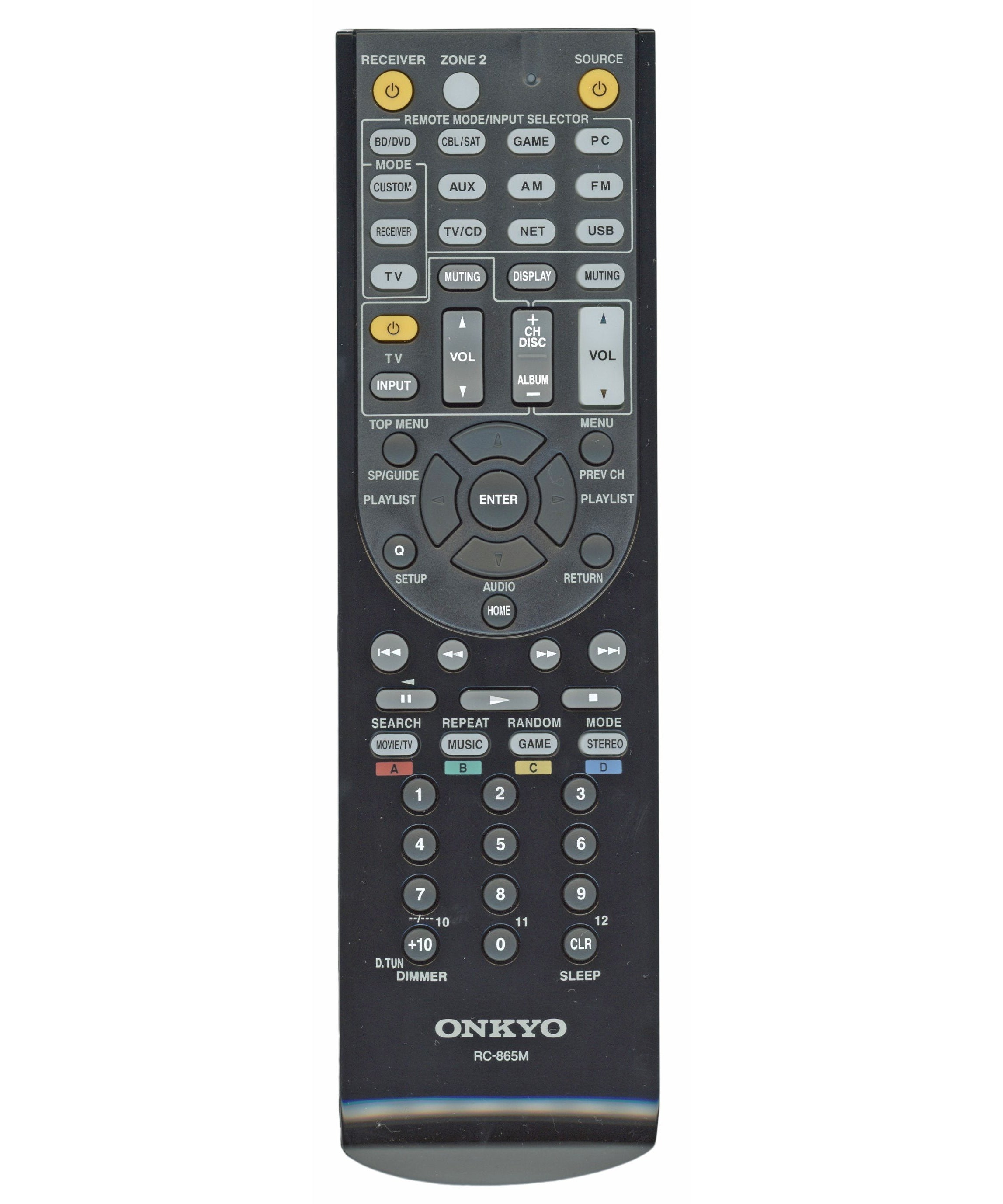 Onkyo Integra RC865M A/V Receiver Remote Control - 24140865 | RC-865M