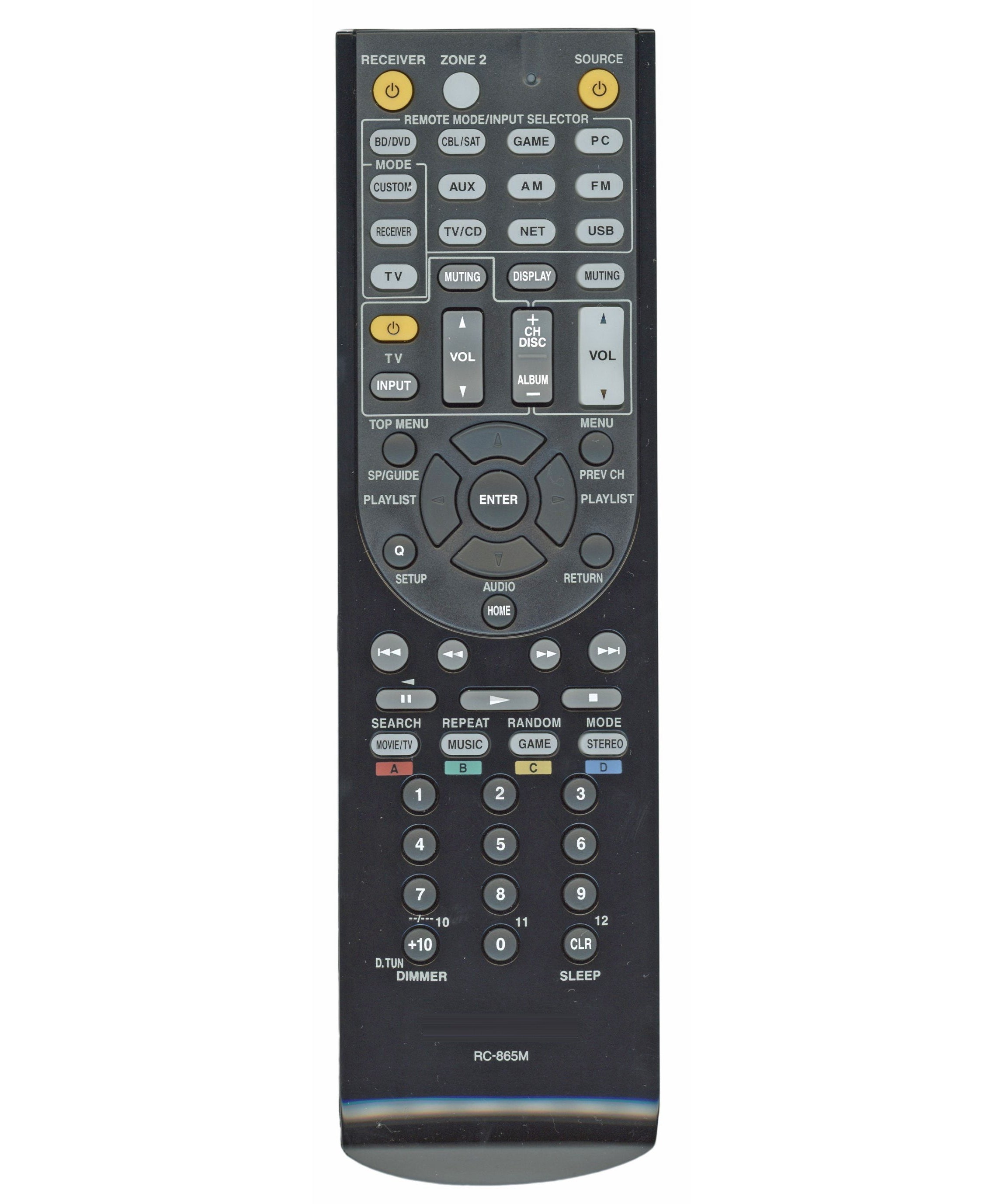 Onkyo Integra RC865M A/V Receiver Remote Control - 24140865 | RC-865M