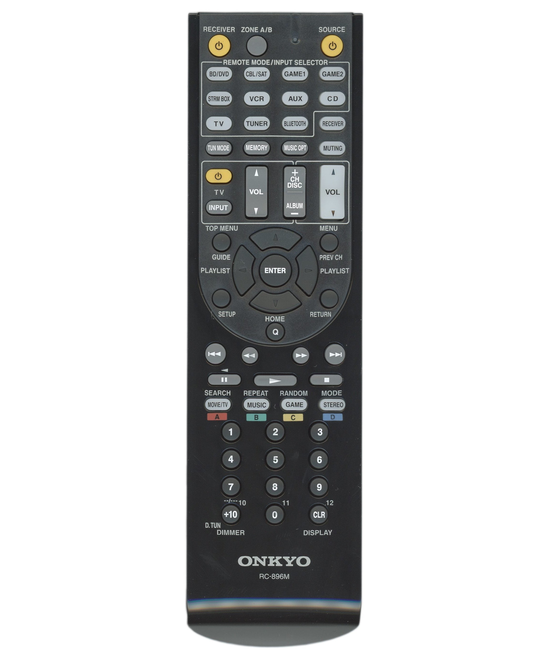 Onkyo RC896M Receiver Remote Control | RC-896M