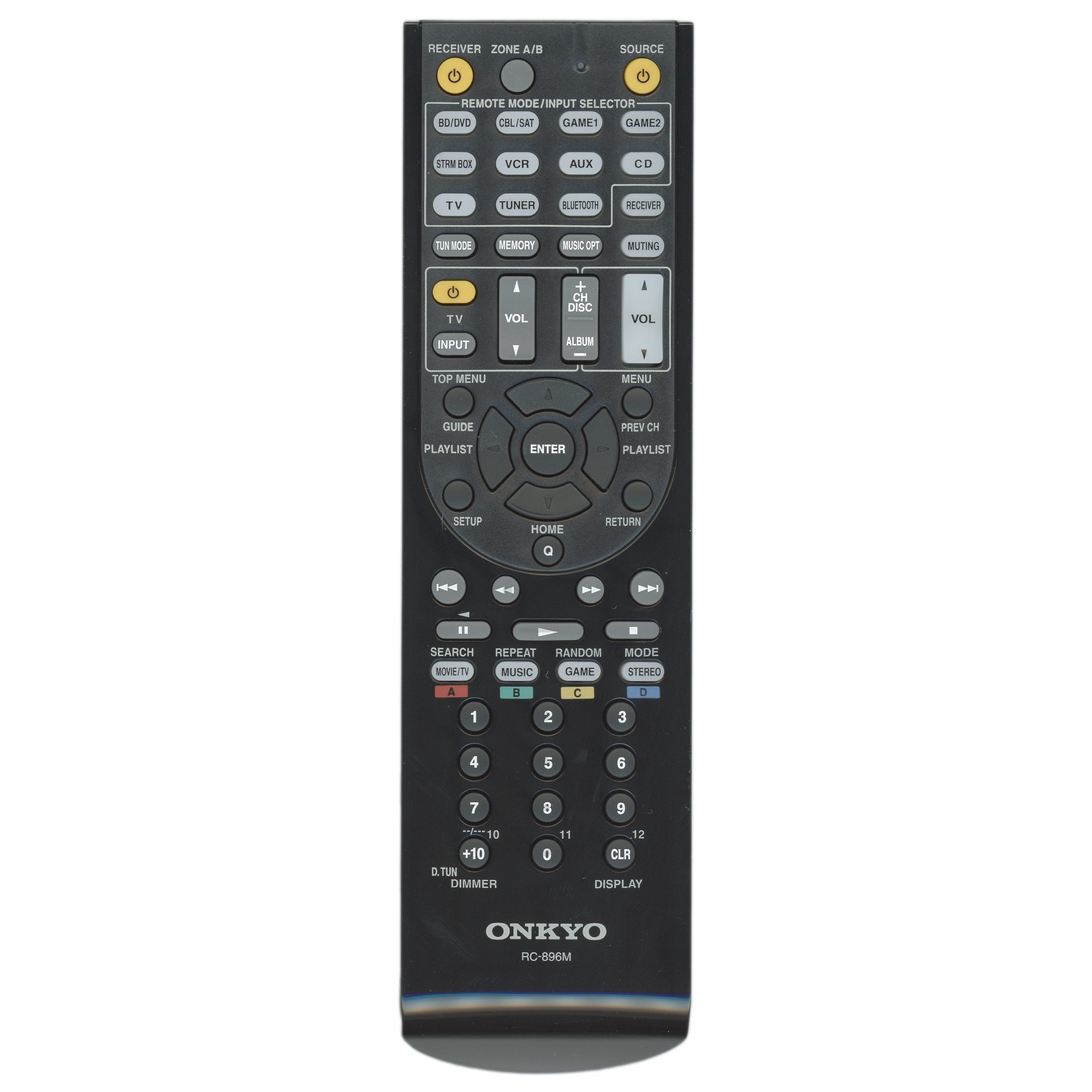 Onkyo RC896M Receiver Remote Control | RC-896M