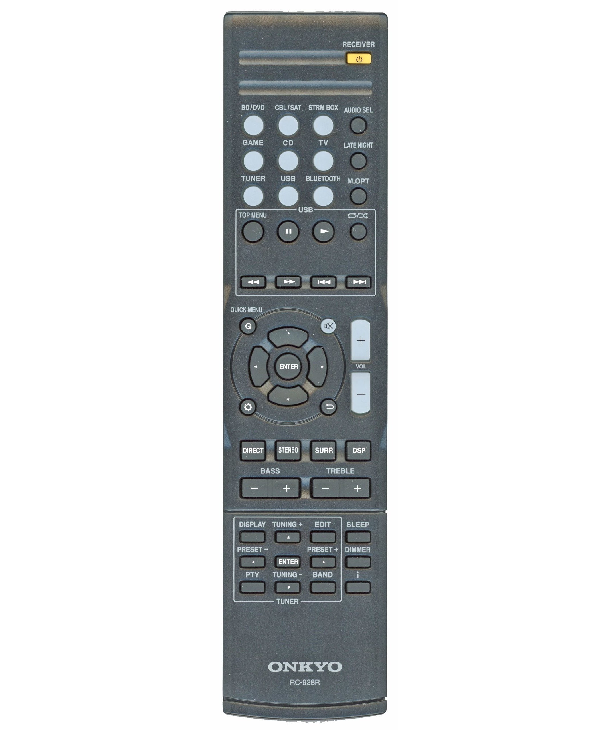 Onkyo RC928R A/V Receiver Remote Control - 8300928000010S | RC-928R