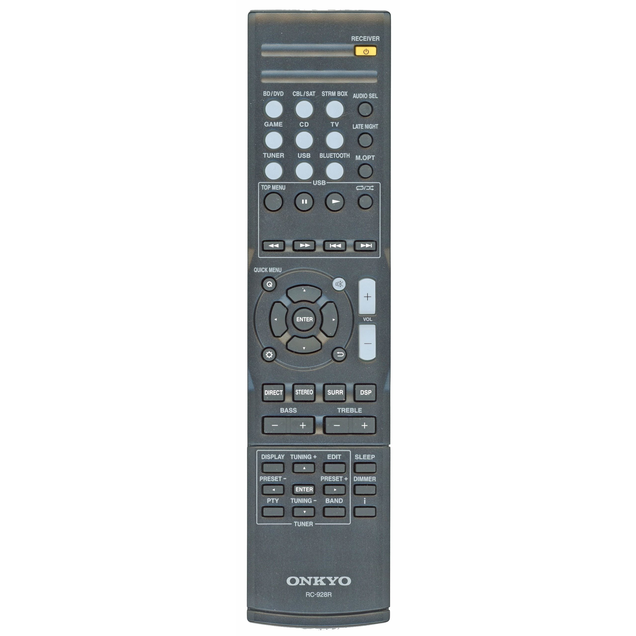 Onkyo RC928R A/V Receiver Remote Control - 8300928000010S | RC-928R