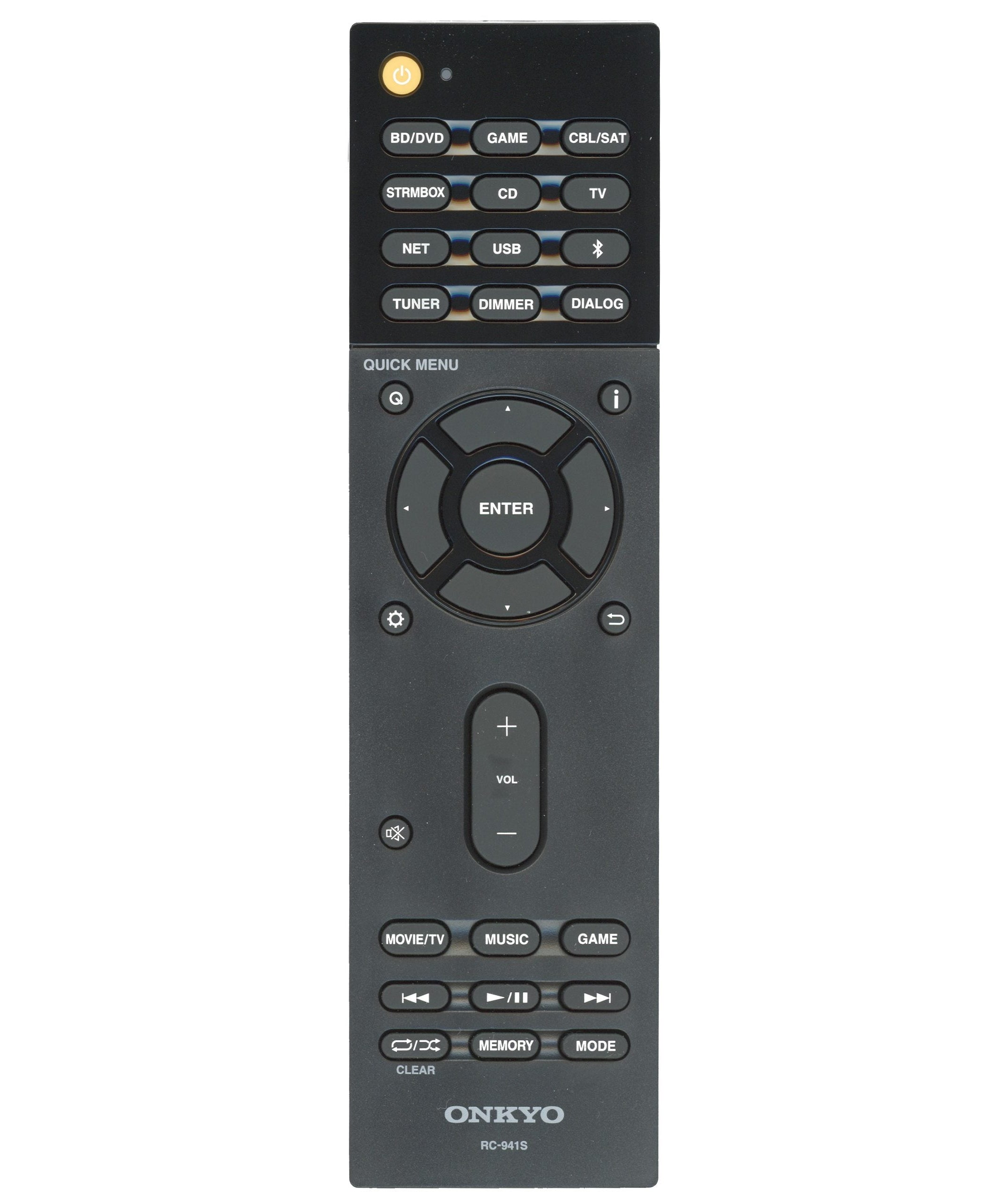 Onkyo RC941S Network Surround Sound Bar System Remote Control | RC-941S